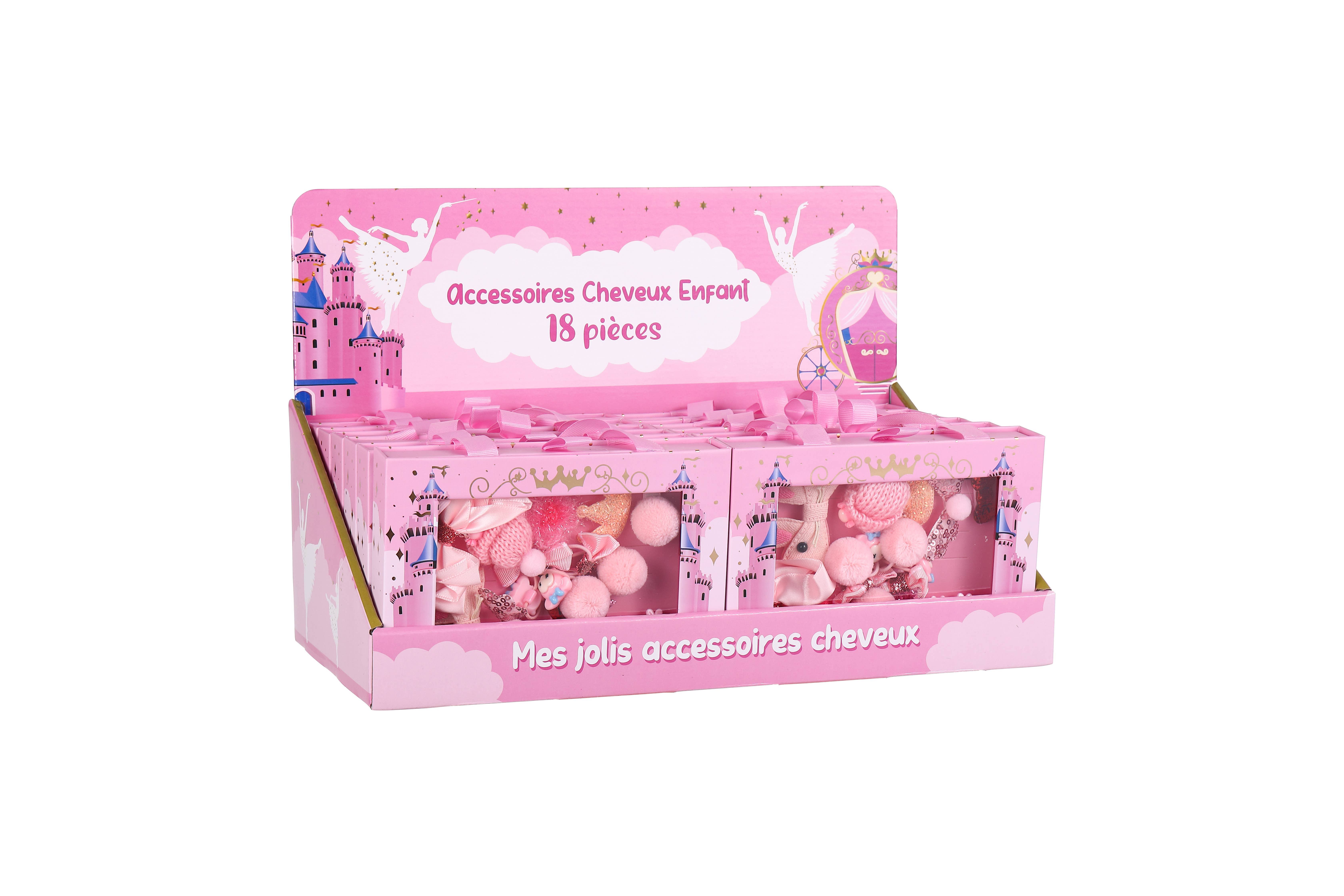 STELLA GREEN - Wholesale Hair Accessories Set - Kids - 18-Piece Children’s Hair Set – Clips, Elastics & Hairclips1