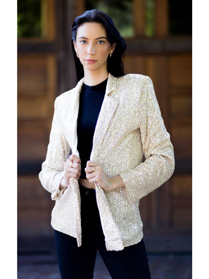 Urban Diction - Wholesale Blazer - Women's - Urban Diction Sequin Blazer 5
