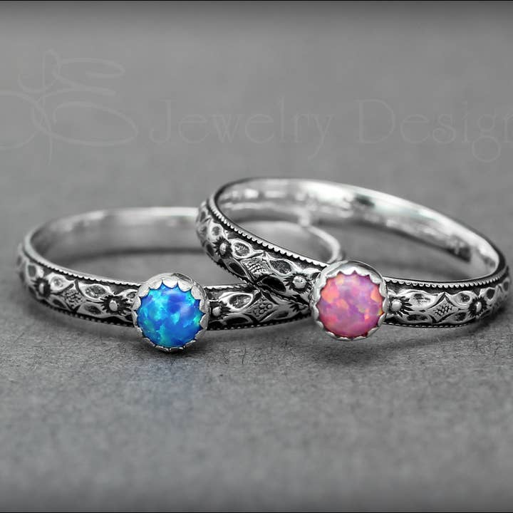 Vintage Style Opal Ring for wholesale by LE Jewelry Designs