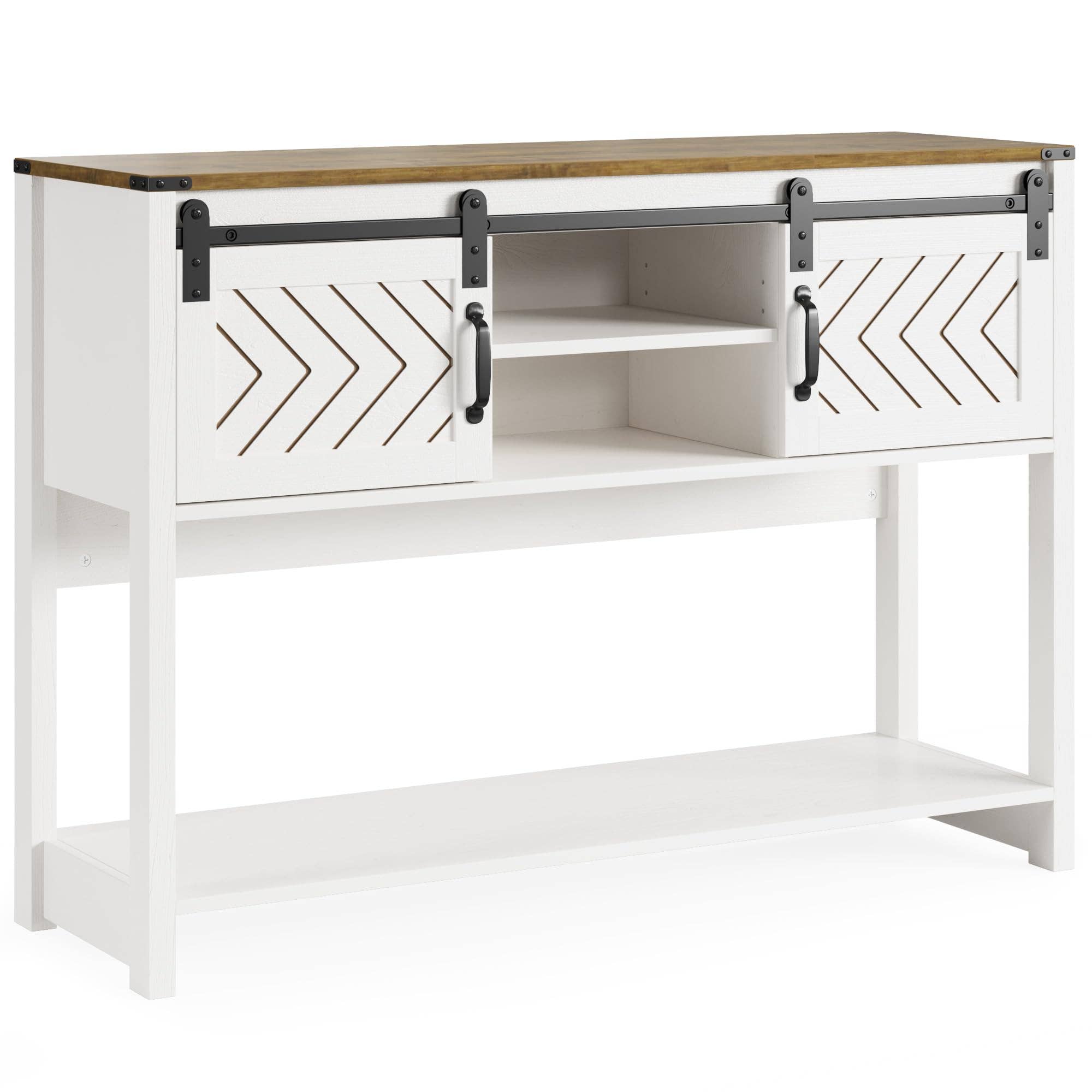 Heynemo - Wholesale Console Table - Farmhouse Entryway Table with Storage, 46" Console Table15