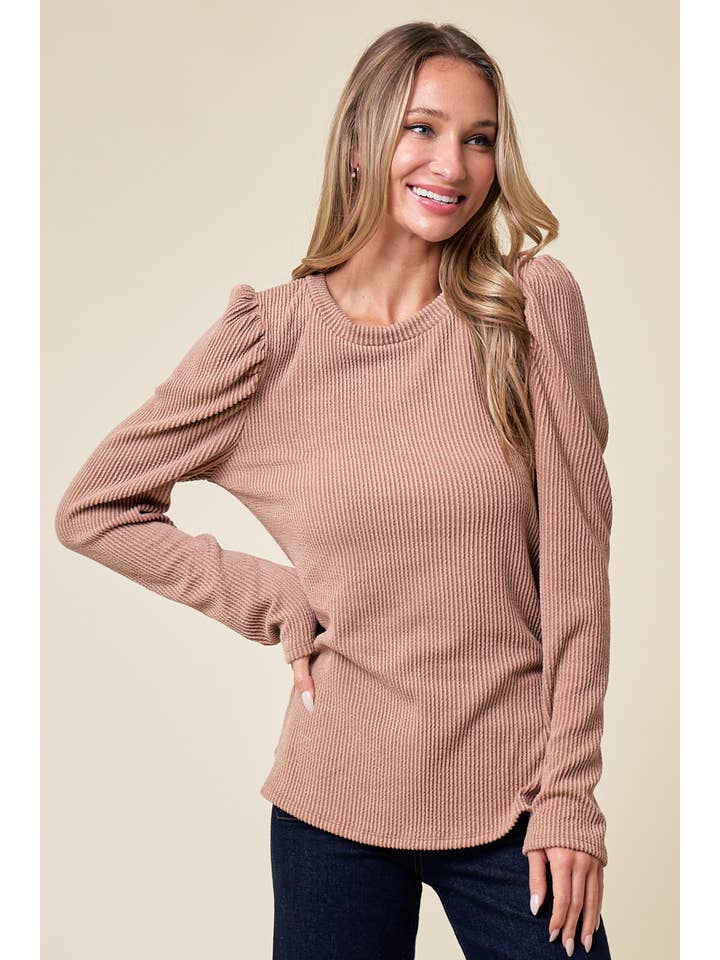 lovely melody - Wholesale Knit Top - Women's - LMT4604-Cece Solid Long Sleeve Top23