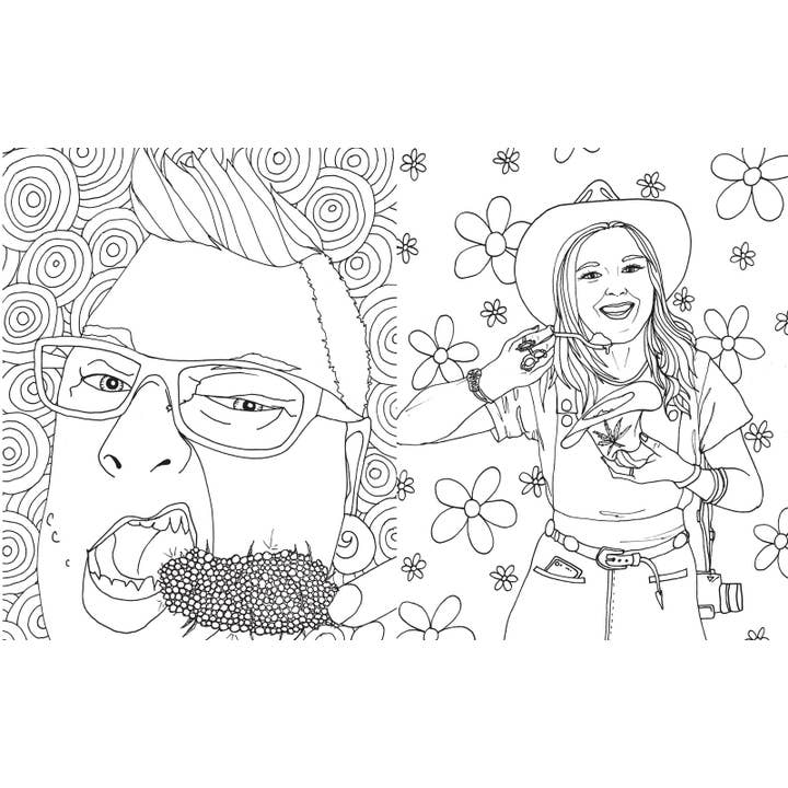 Microcosm Publishing & Distribution – Großhandel Malbuch – Erwachsene – Stoner Babes Malbuch