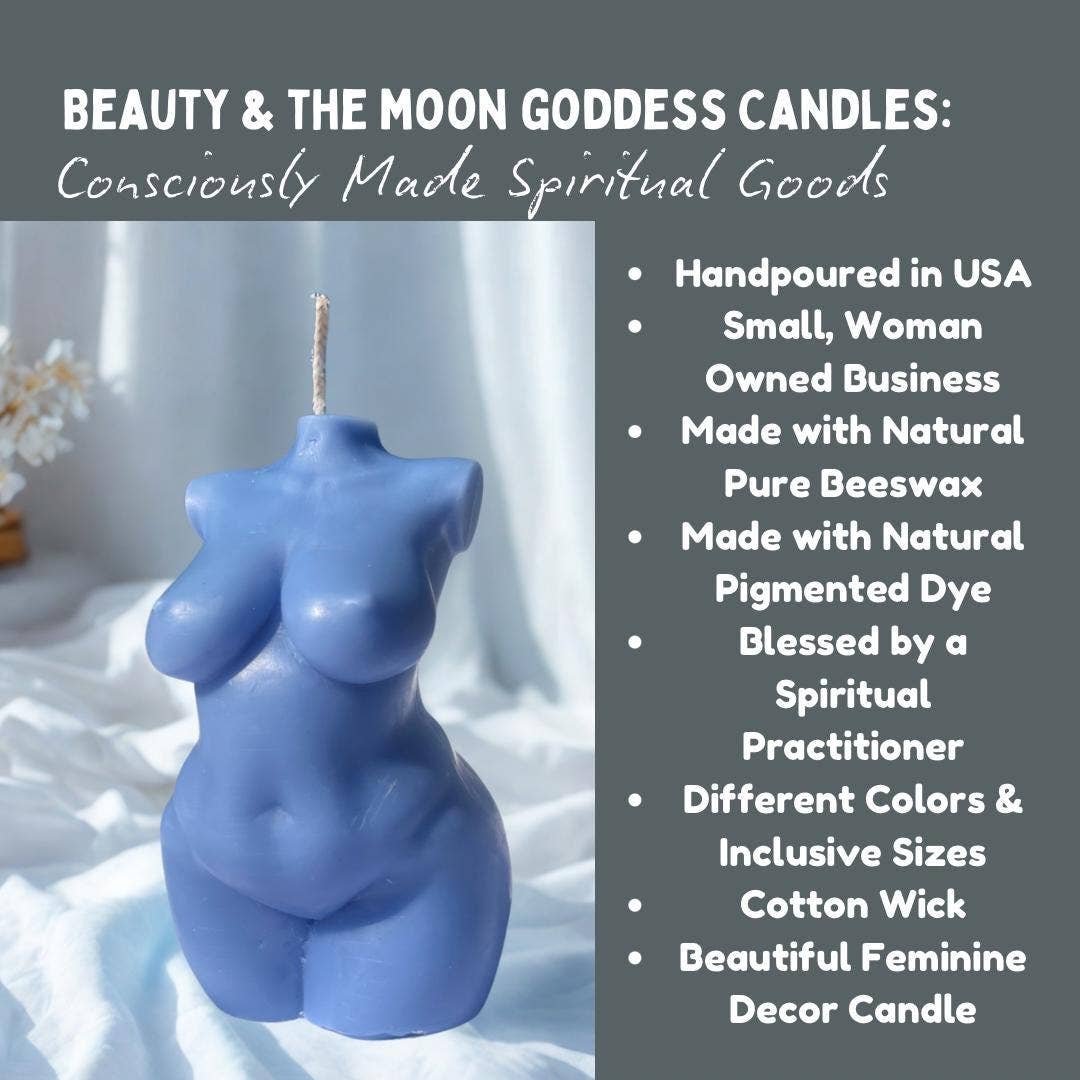 Beauty and the Moon - Wholesale Novelty Candle - Plus Size Goddess Beeswax Female Body Candle2