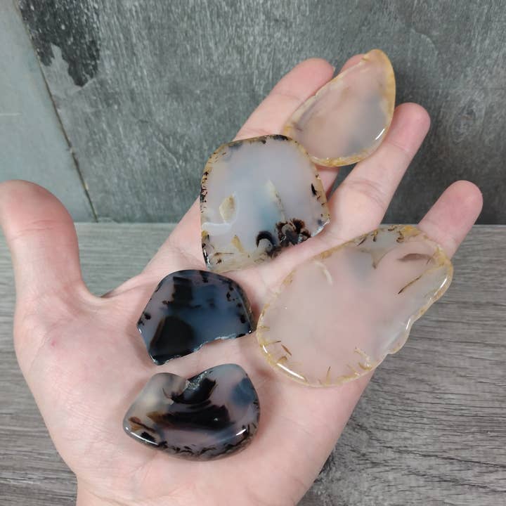 Montana Moss Agate Wholesale Lot – Bulk Tumbled Crystals for wholesale by Keystone Crystals