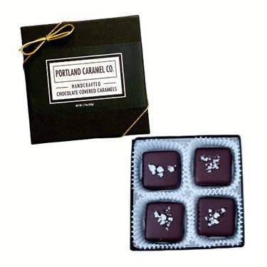 Portland Caramel Company - Wholesale Chocolate Covered Sweets - Dark Chocolate-Covered Caramels