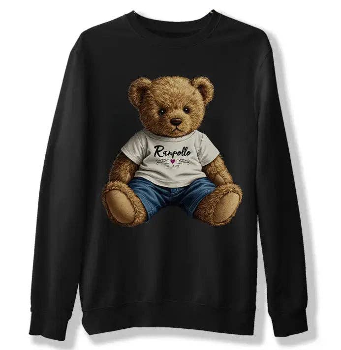 RANPOLLO MILANO - Wholesale Graphic Sweatshirt - Women's - FP BEAR0