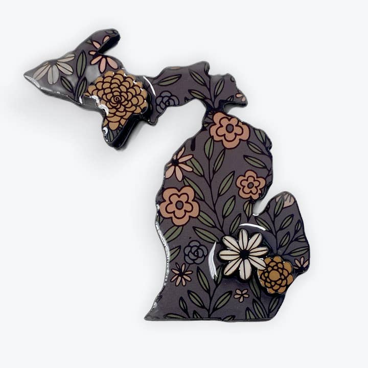 M2- Magnet- Michigan Floral für den Großhandel von My State Designs