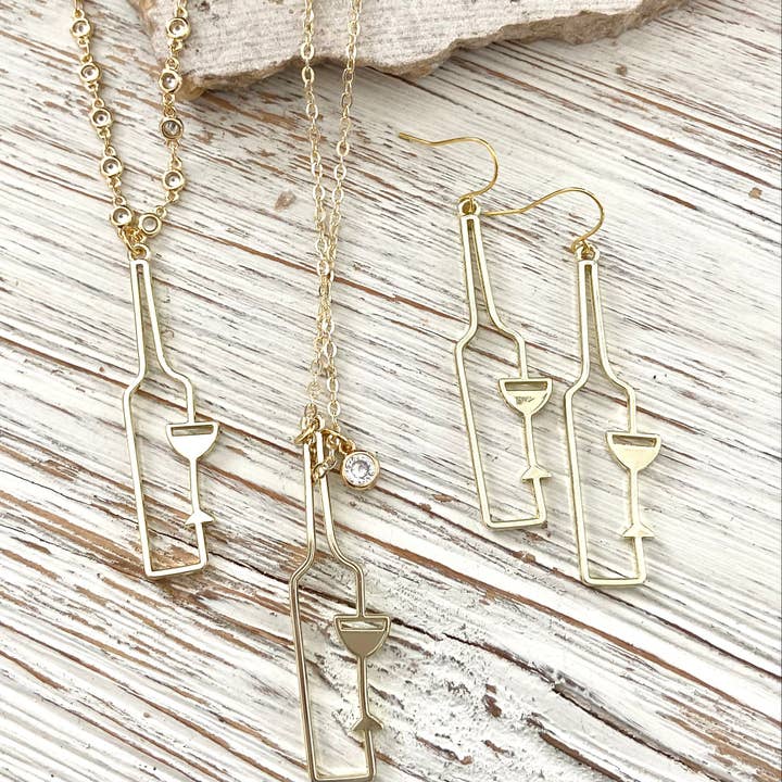 VB&CO Designs Handmade Jewelry - Vente Parures de bijoux - Vin bijoux cadeau cave vignoble cadeau raisin merlot bouteille18