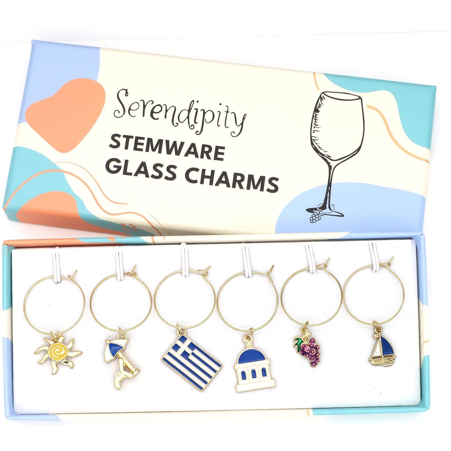 Serendipity - Wholesale Wine Charm - Greek Wine Charms | Santorini Serenity5