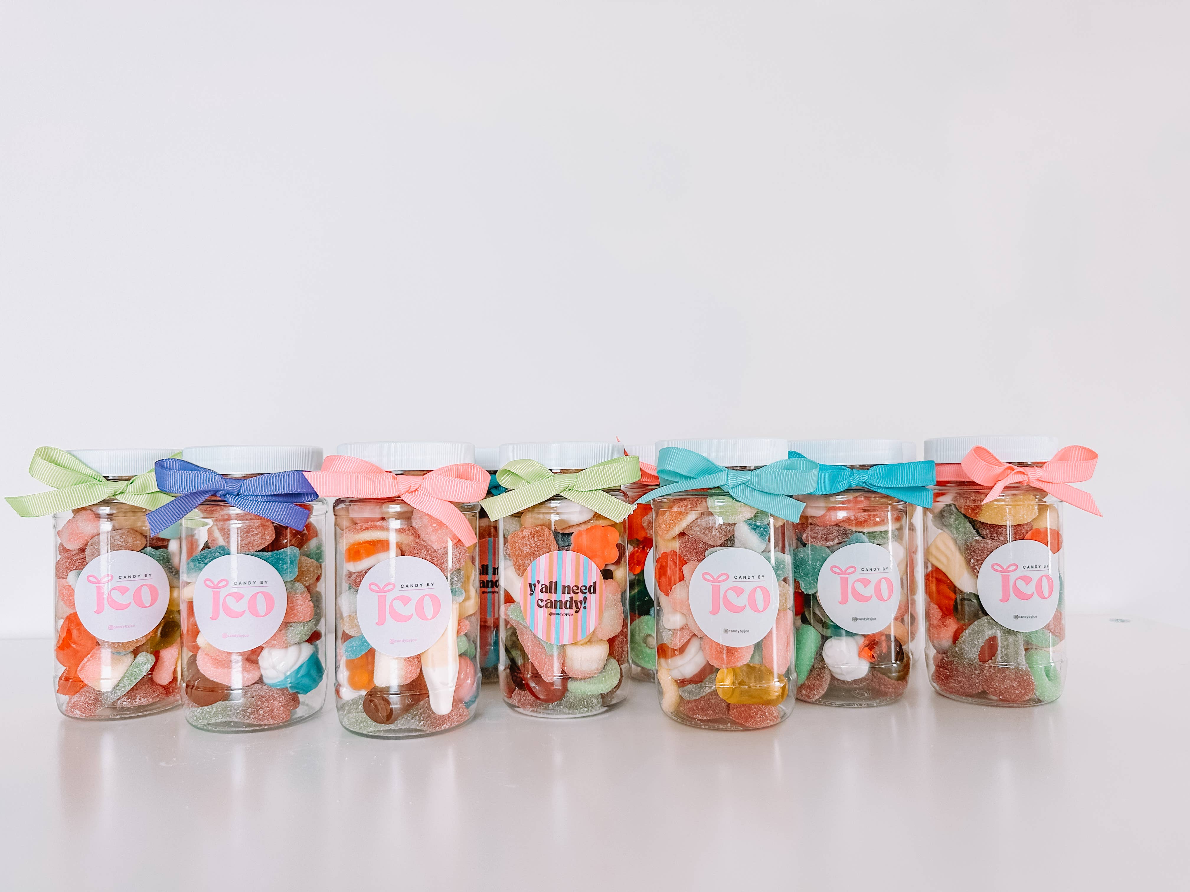 Candy by J.Co - Wholesale Gummy - The Custom Candy Jar - 8 ounce plastic jar2