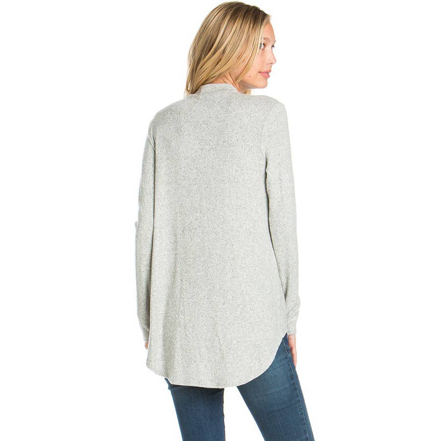 Azules Clothing - Wholesale Tunic - Women's - ATP-2289HC Mock Neck Long Sleeve Knit Tunic23