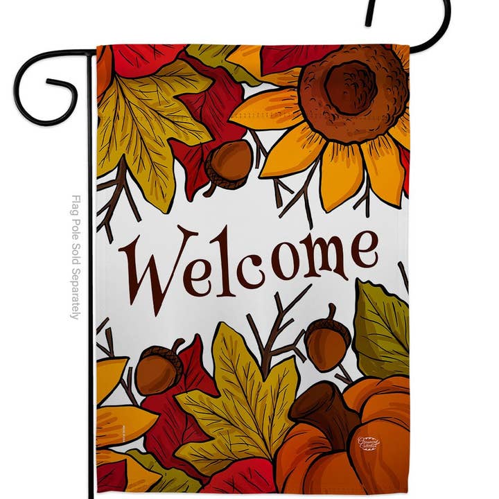 Two Group Flag Co - Wholesale Flag - Autumn Welcome Falltime Harvest Decor Flag