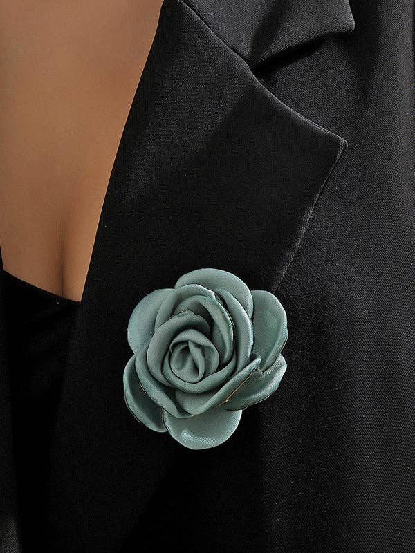 VividLux - Wholesale Brooch - Solid Color Three-Dimensional Flower Brooch Accessories14