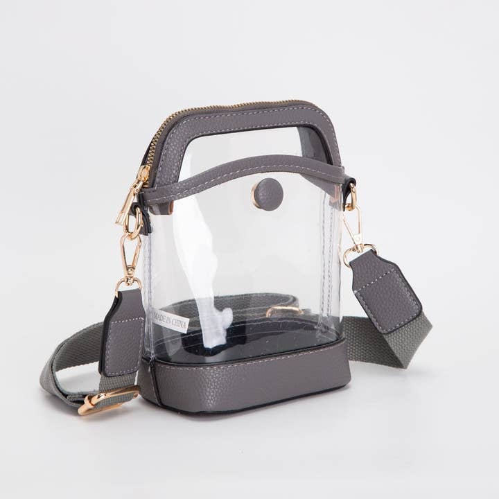 MiMi Wholesale - Wholesale Crossbody Bag - Women's - TG10575 Carly Clear Mini Crossbody Bag12