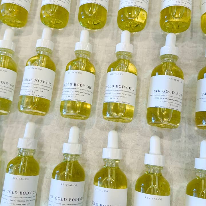 Revival Co - Wholesale Bath/Body Oil - 24K Gold Luxurious Body OilÂ