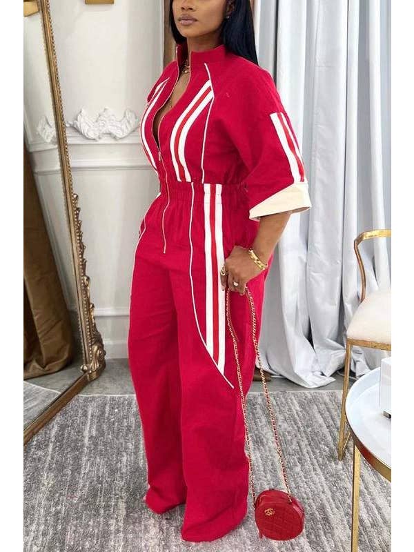 Queen Fashion - Venta al por mayor Peto - Mujer - mono de pierna recta con tirantes2