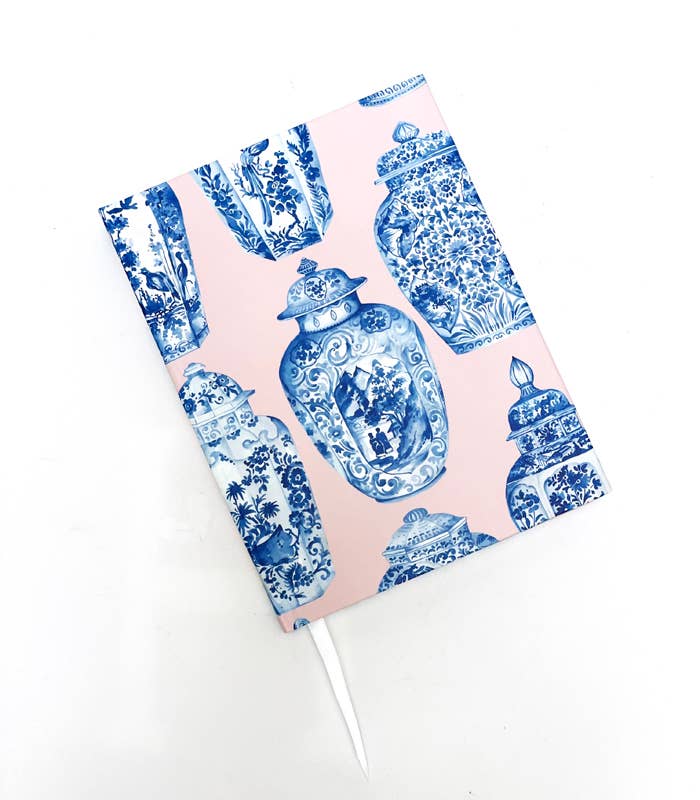 JOSIL Paperie & Gift - Wholesale Journal/Diary - Pink Ginger Jar Book Bound Journal3