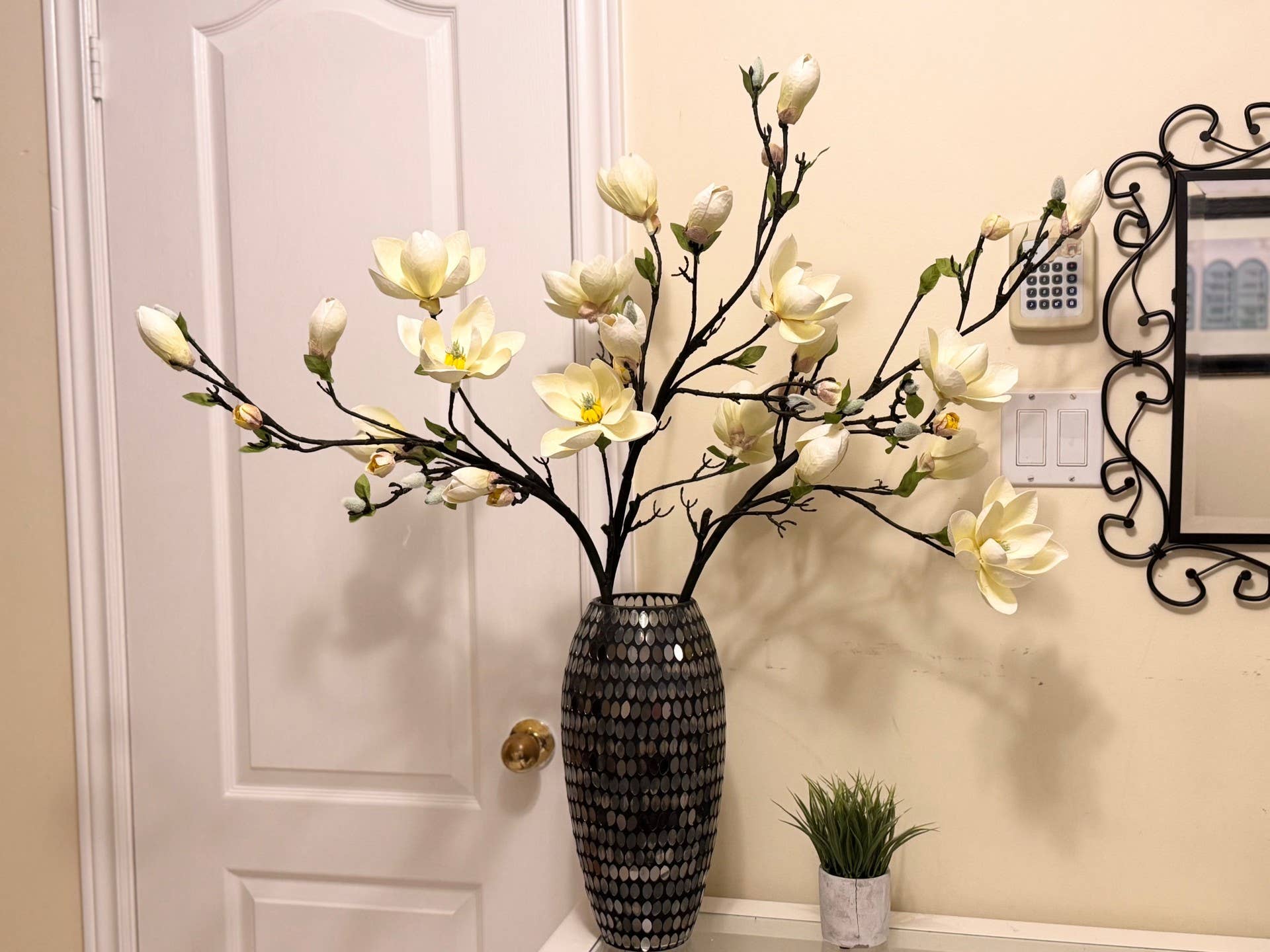 One Way Home – Flores artificiais por atacado – Flores de Magnólia Premium Falsas, Galhos de Árvore de Magnólia Artificial0