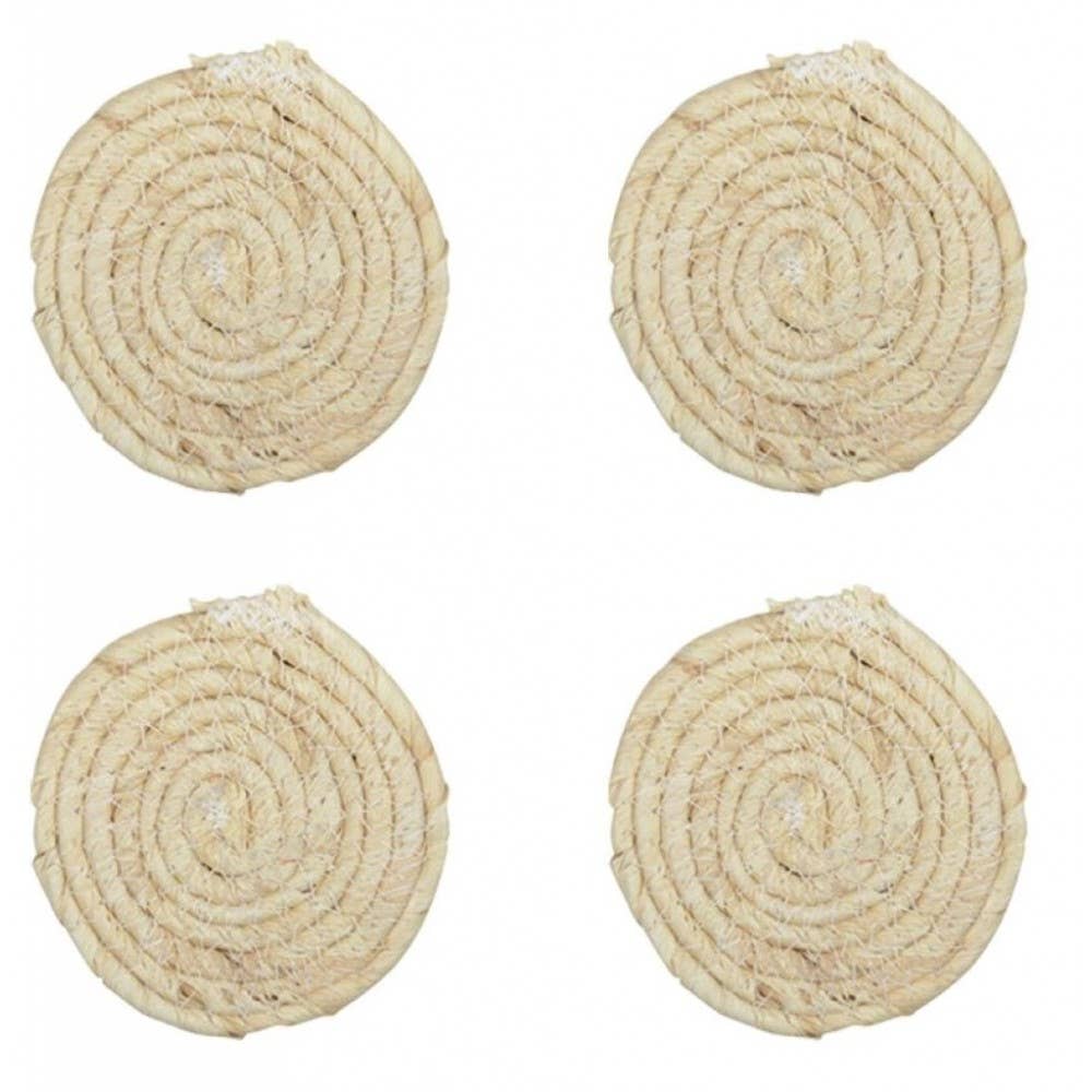 AULICA - Wholesale Coasters - Set of 4 round rope coasters0
