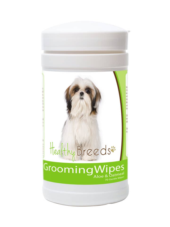 Healthy Breeds Shih Tzu Grooming Wipes 70 Count for wholesale by Healthy Breeds