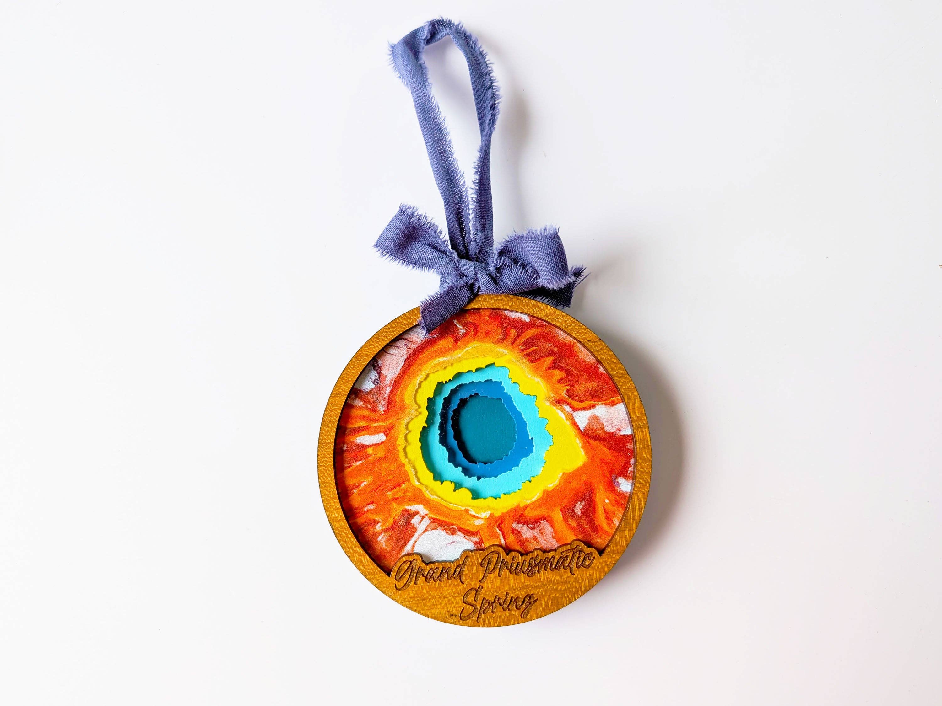 Roots & Routes Co - Wholesale Ornament - Grand Prismatic Spring 3D Ornament – Yellowstone National Park Keepsake4