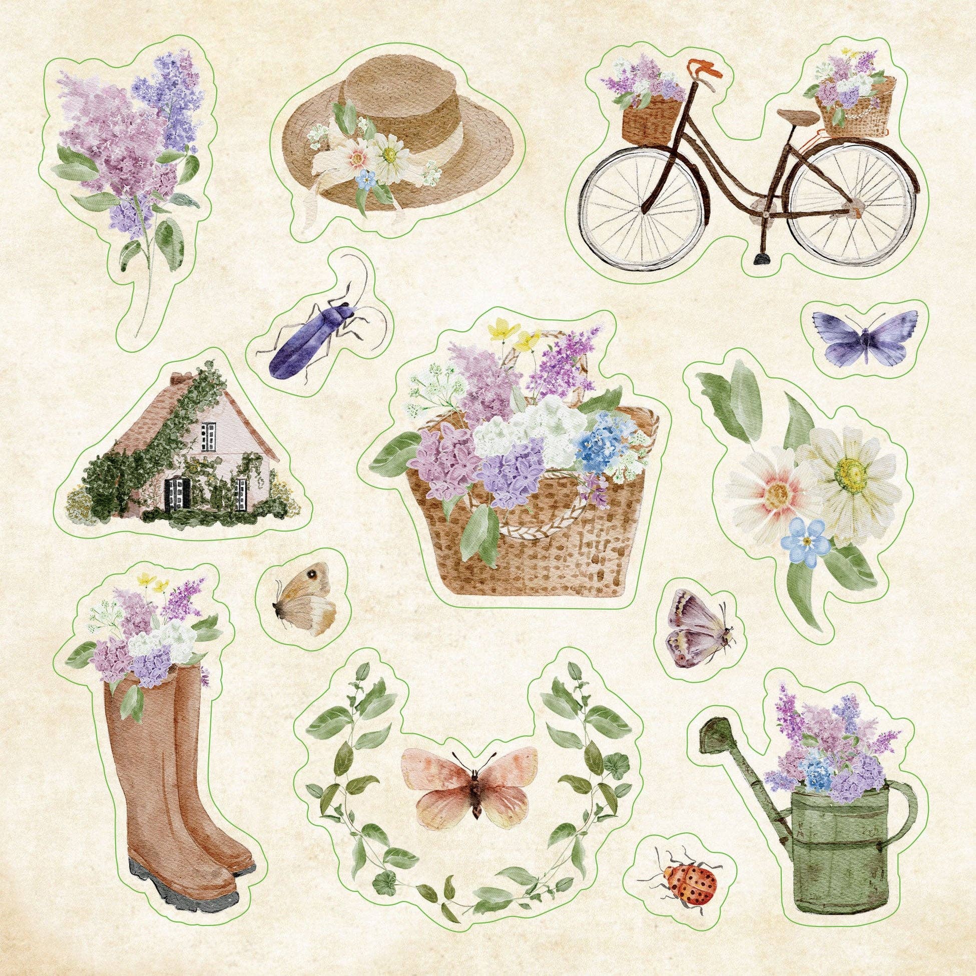 Peter Pauper Press - Wholesale Sticker - Cottagecore Sticker Book6