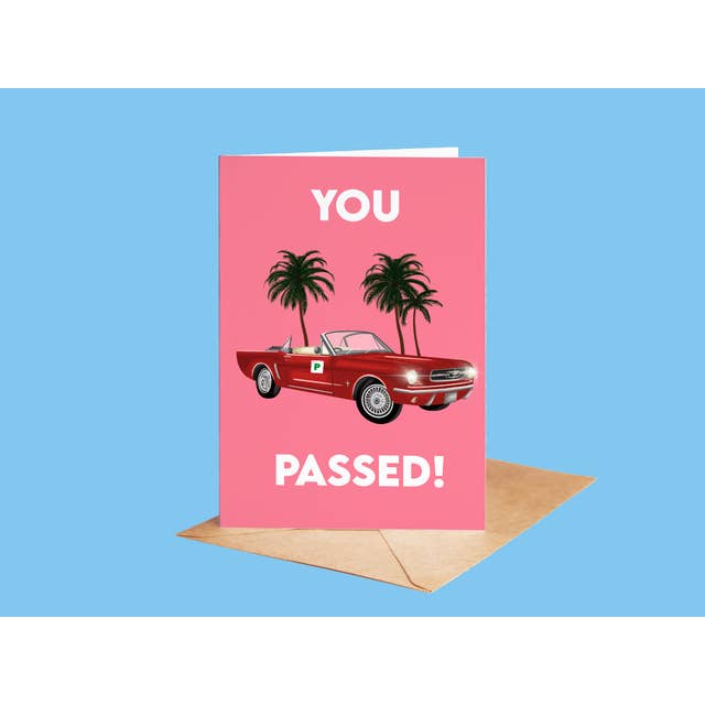 Du passerade! Körlektion Gratulationskort för wholesale av by Rosybum