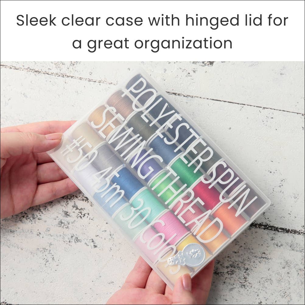 LEONIS SHIRTS & FAVORITES - Wholesale Thread - 30 Color Handy Polyester Sewing Threads 45 m (50 yds)4