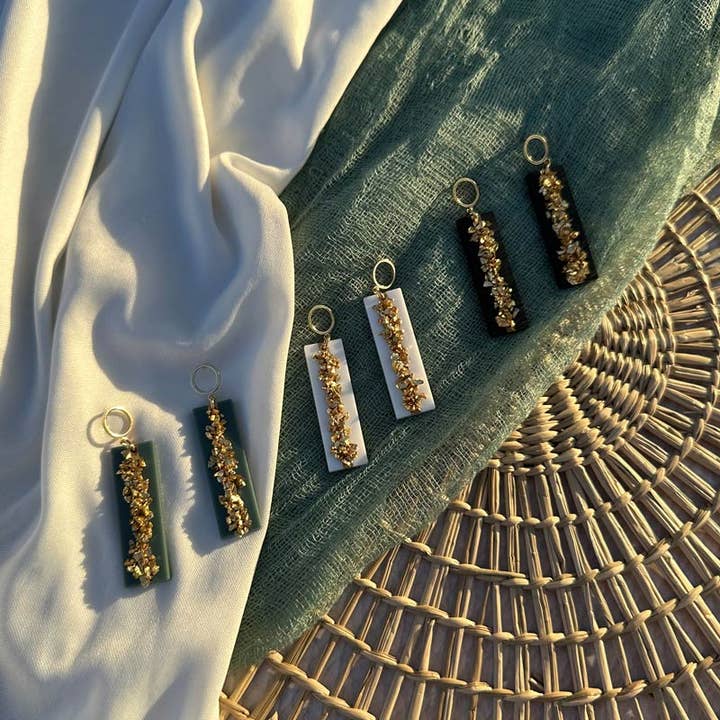 Gold Rush Dangles for wholesale by The Crafted Makerie