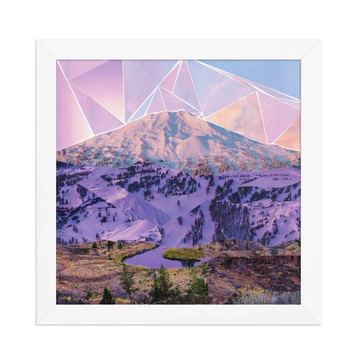 Der gerahmte Collage-Kunstdruck "The Mount" für den Großhandel von more the merrlier