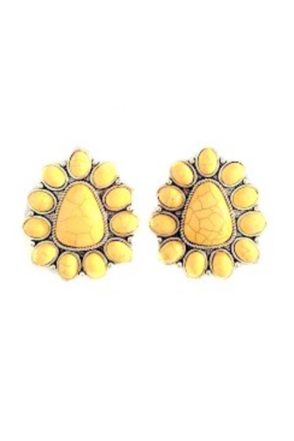 Snowing West - Vendita all'ingrosso Orecchini a bottone - ORECCHINI WESTERN CONCHO POST8