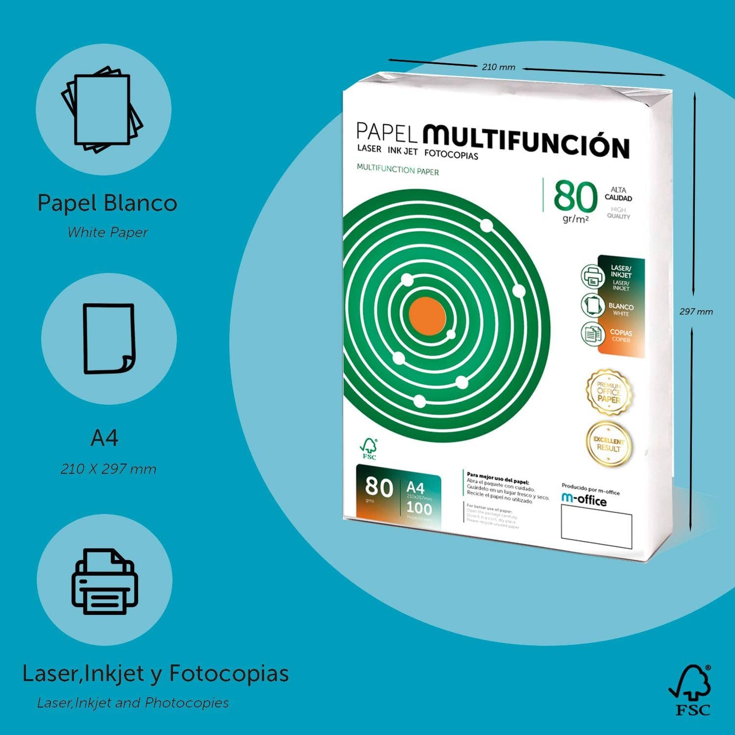 MEDEL OFFICE - Wholesale Poster Board - Folios A4 80gr Multipurpose Printer and Photocopier1