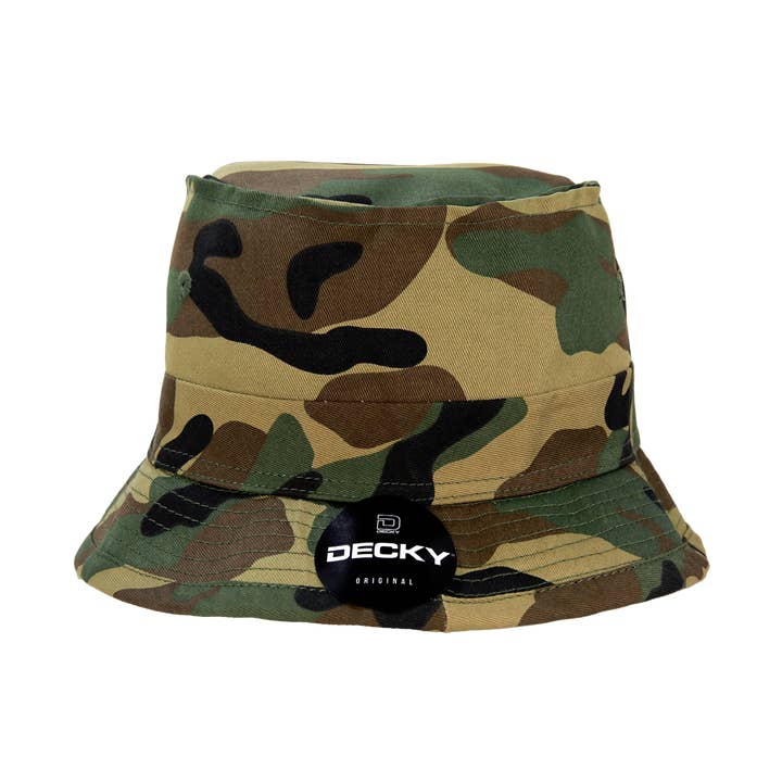 The Park Wholesale - Wholesale Bucket Hat - Unisex - Decky 450 - Blank Fisherman's Bucket Hat - 450