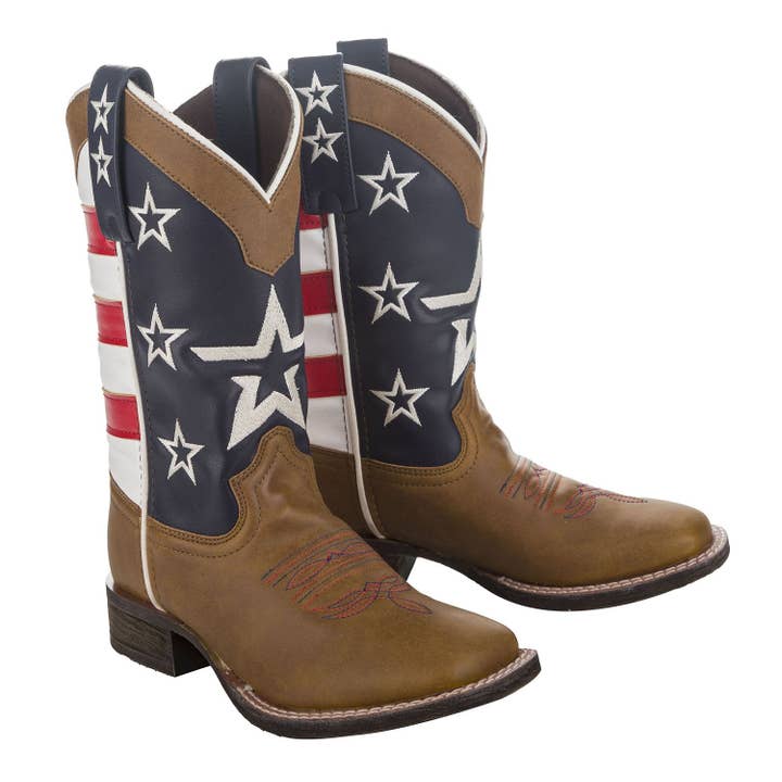 Bottes Western Cowboy Drapeau Américain TuffRider pour Tout-Petits pour la vente par JPC Equestrian