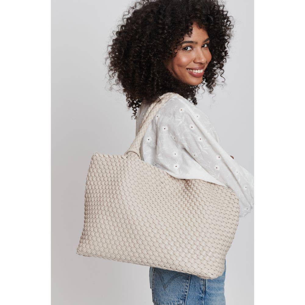 Moda Luxe - Vendita all'ingrosso Borsa tote - Donna - Borsa tote intrecciata in pelle vegana Solana8