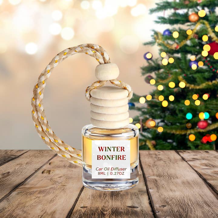 Winter Bonfire Car Diffuser – Christmas Edition for wholesale by Honey Jar Creations