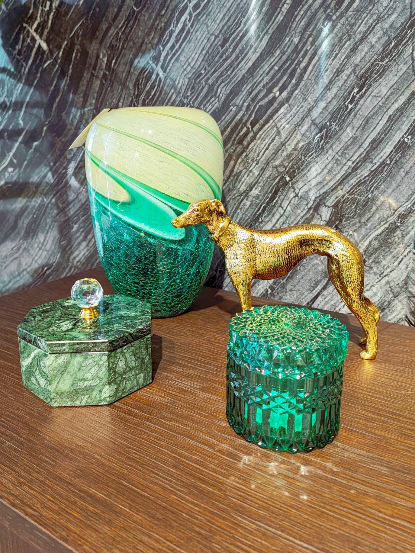 PIETRA DI CASA - Wholesale Sculpture - Solid Brass DOG Sculpture Hand-Carved Luxury Gift2