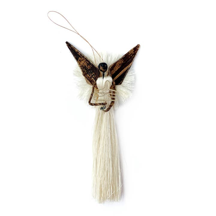 Ornaments 4 Orphans – wholesale Prydnad – Bananfiber och sisal ängel prydnad