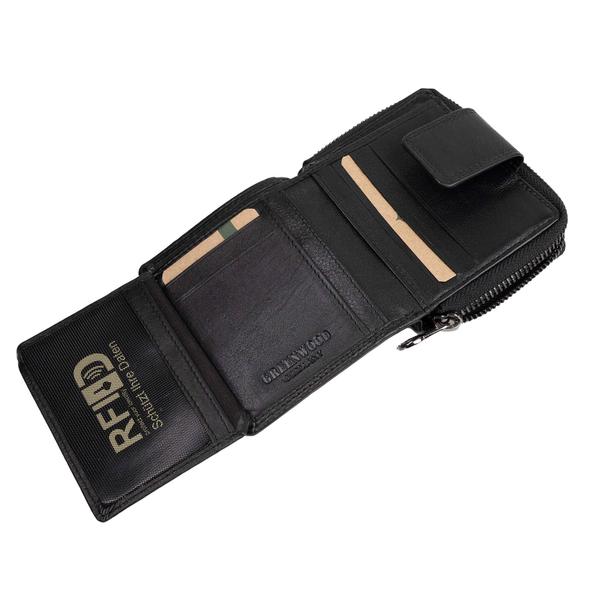 Greenwood - Wholesale Wallet - Unisex - Akiro women's small leather wallet with zip pocket22