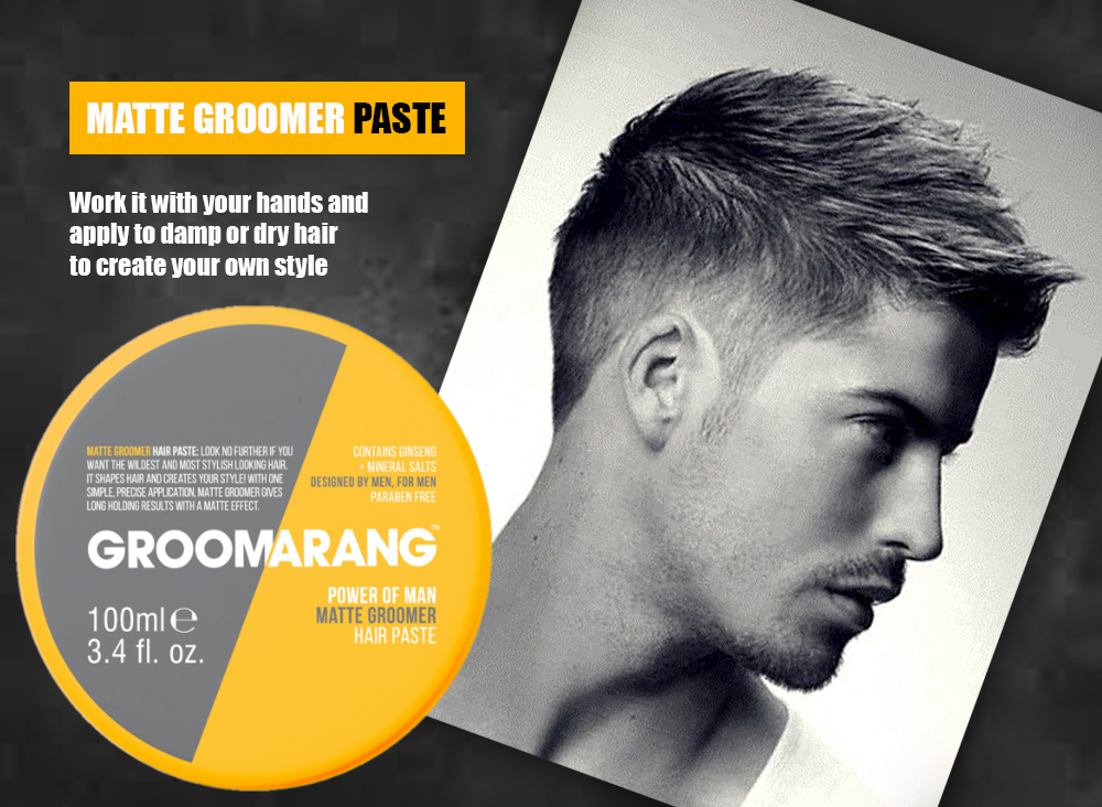 My Wholesale Warehouse – wholesale Hair styling gel/mousse – Groomarang Power of Man 'Matte Groomer' Hair Paste 100ml1