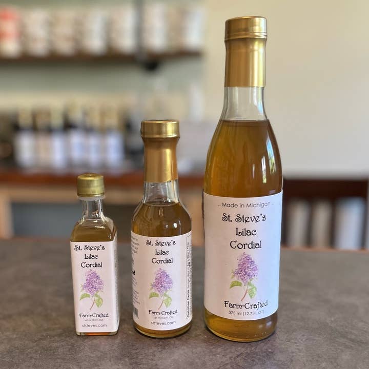 Cordial (Syrup) - Lilac for wholesale by St. Steve's Farm-Crafted Beverages
