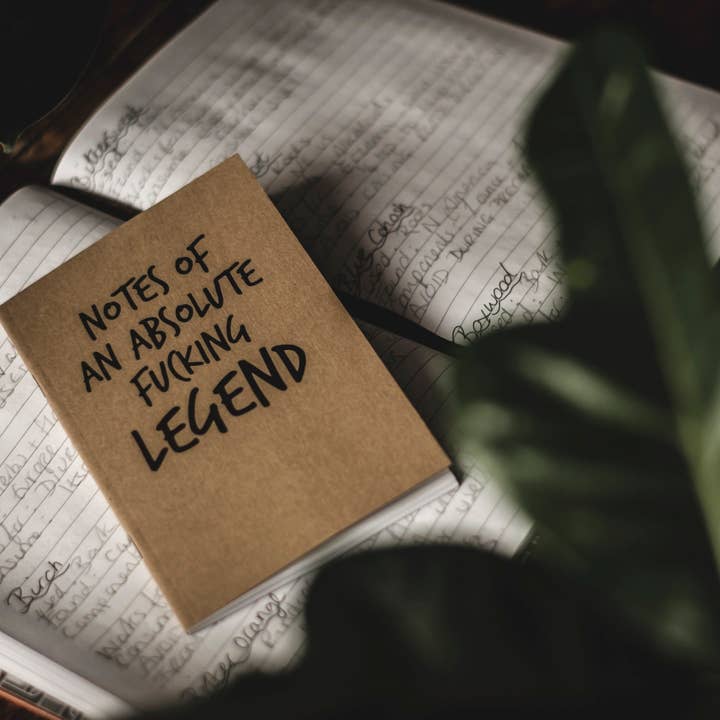 F Bomb Designs – wholesale Notebook – SWEARY A6 NOTEBOOK / Notes of a F*cking Legend1