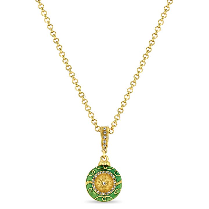 Ritzy Couture DeLuxe Green Christmas Ornament Enhancer Charm for wholesale by Ritzy Couture by Esme Hecht