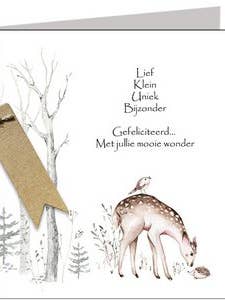 Grußkarte mit Zimt und Zucker, 15 x 15 cm, Box 138 für den Großhandel von POSkaart | De Groot Design