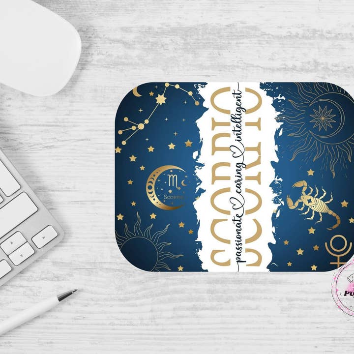 Zodiac Sublimation Mouse Pad for wholesale by Beyond Pumped