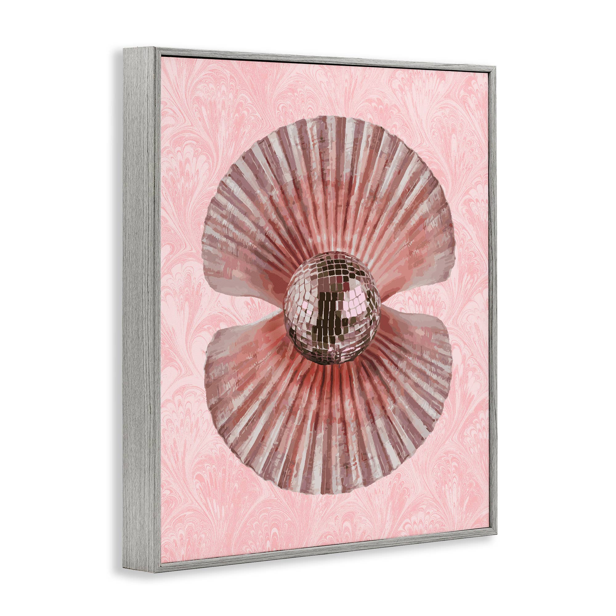 Stupell Industries - Wholesale Wall Sign - Disco Ball Clam Pearl - Framed Wall Art14