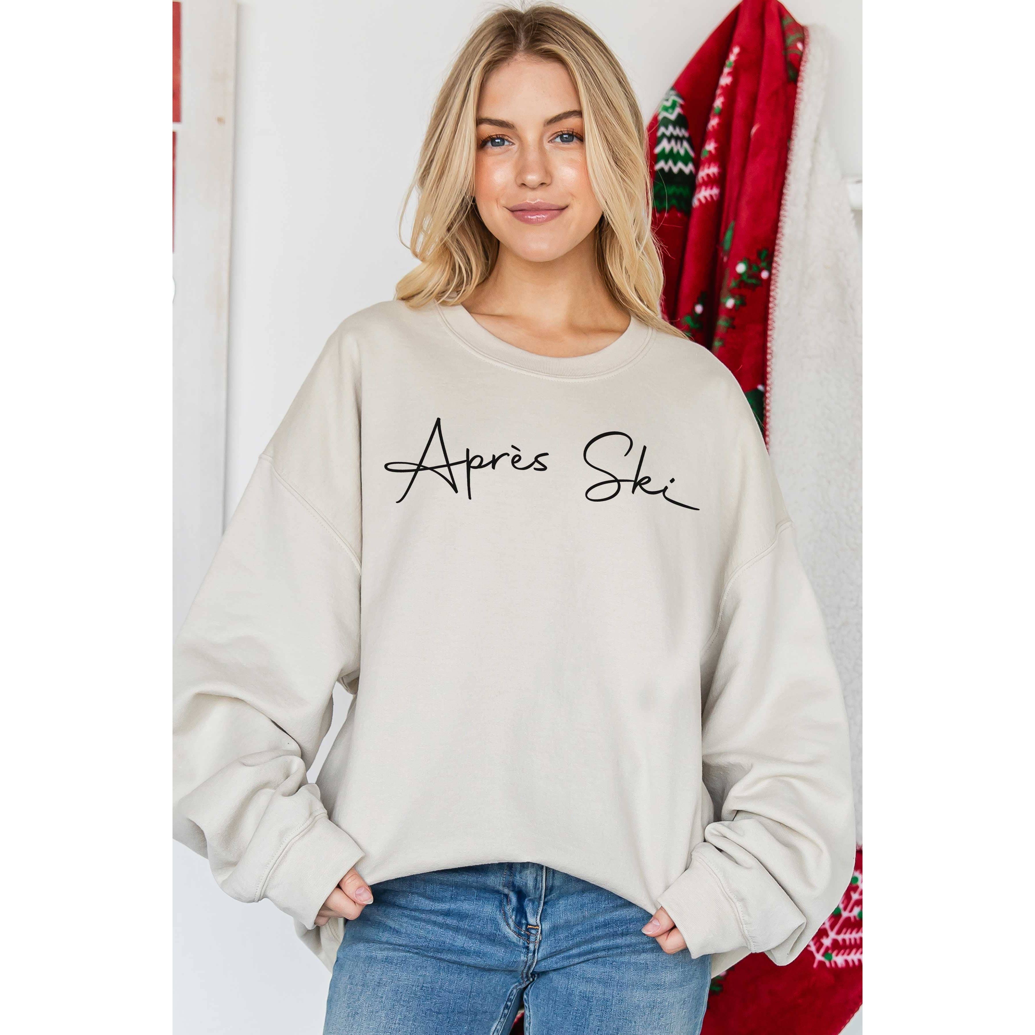 BLUME & CO. - Wholesale Graphic Sweatshirt - Women's - APRES SKI Oversized Graphic Sweatshirt2