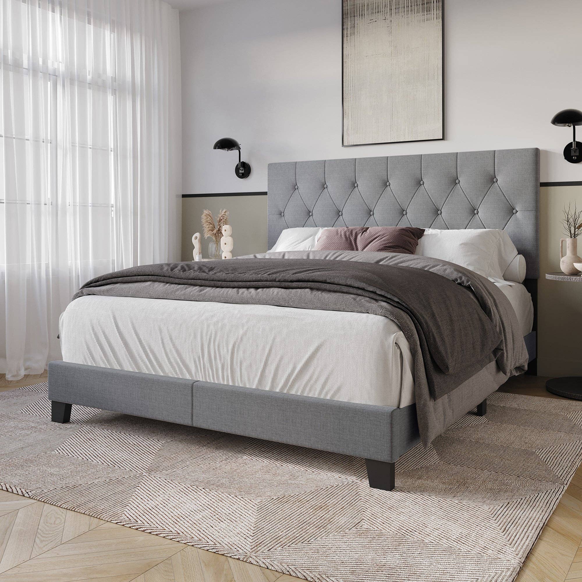 Home Design - Wholesale Bed - Dillon Tufted Upholstered Panel Bed1