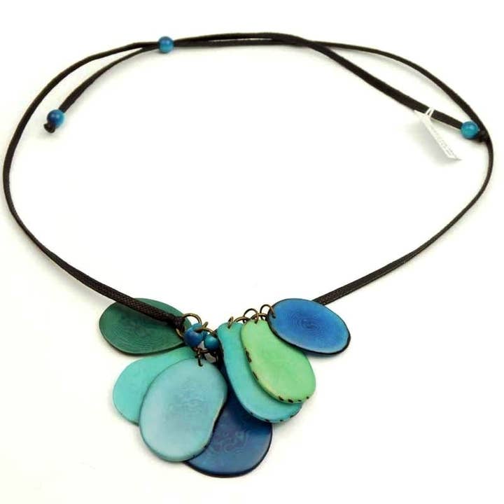 Collar Tagua, Coco, Türkis para venta al por mayor de mekhada
