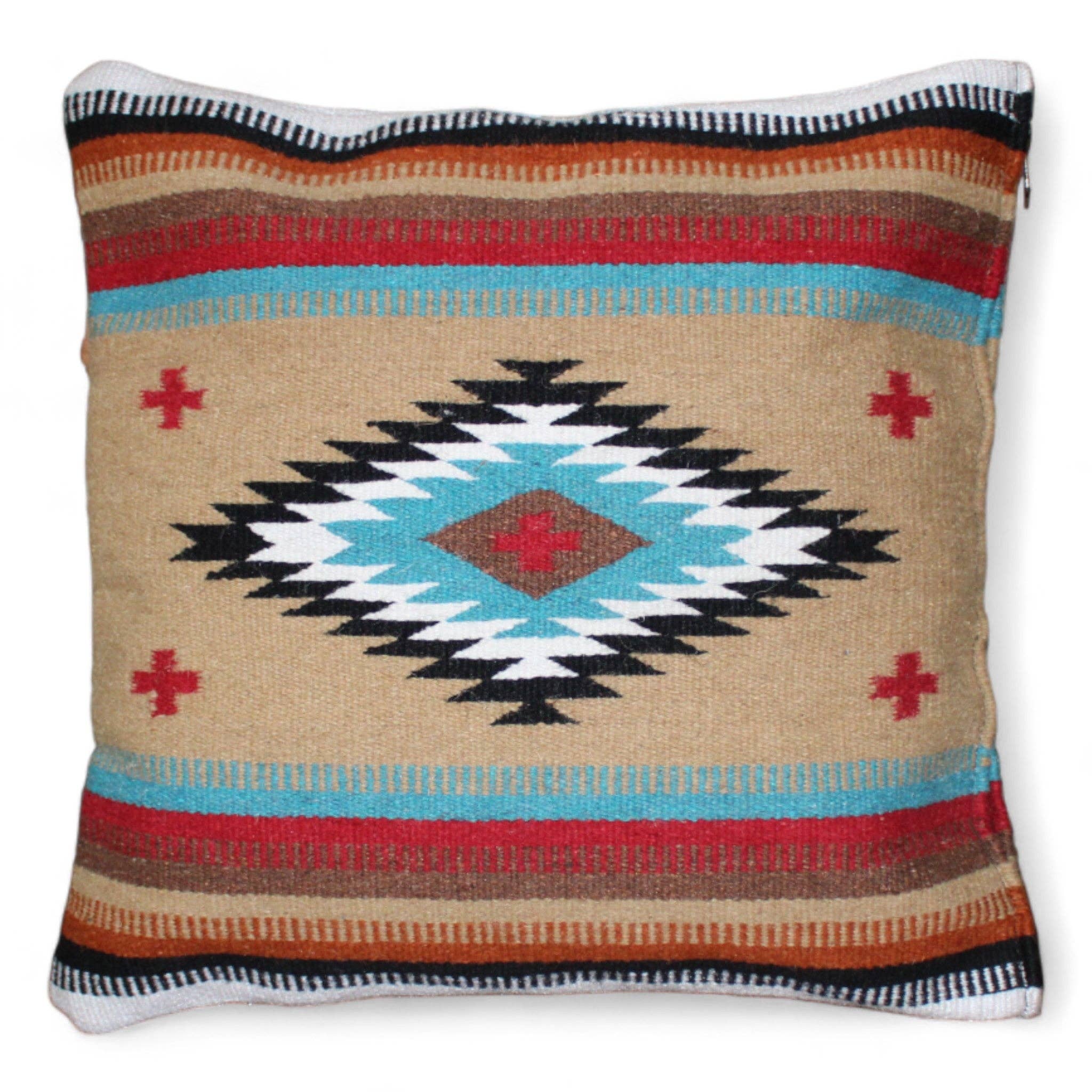 Ranch Junkie - Wholesale Throw Pillow Cover - 20 X 20 Handwoven Wool Southwestern Pillows - Western Pillow Covers11